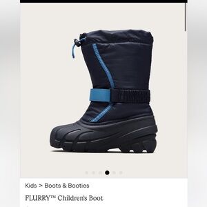 Kids Sorel Navy and Blue Winter Boots
